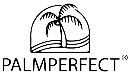 Palm perfect logo white